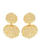 Boucles d'oreilles Coquillage crush XL dorées