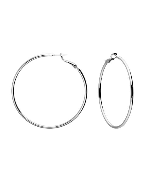 Boucles d'oreilles Perla argentées