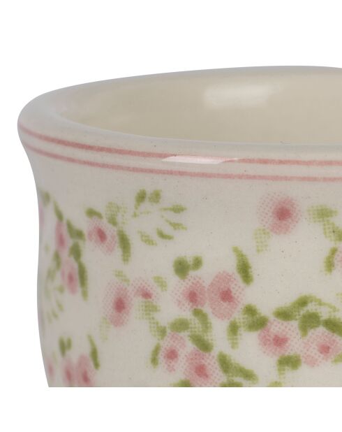 Coquetier rose/vert - D5xH6 cm