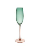 Flûte Adria verte/corail givré - 22 cl