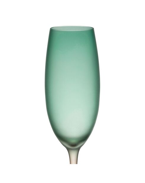 Flûte Adria verte/corail givré - 22 cl
