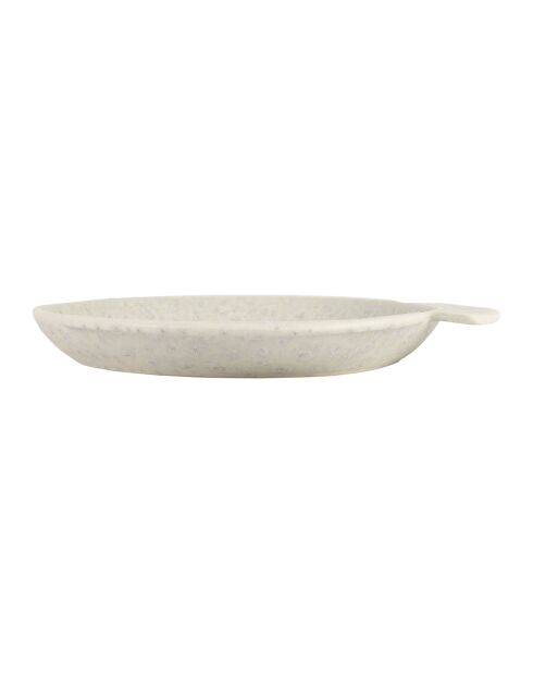 Vide-poches poisson blanc cassé - 28x26 cm