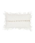 Housse de coussin en coton Mare blanc cassé - 50x30 cm