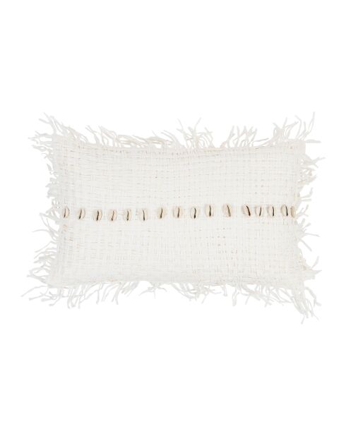 Housse de coussin en coton Mare blanc cassé - 50x30 cm