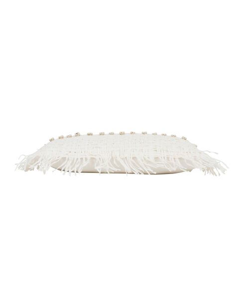 Housse de coussin en coton Mare blanc cassé - 50x30 cm