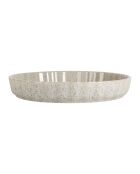 Plat à tarte Jeanne blanc moucheté - D28,5x5 cm