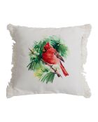 Housse de coussin en coton Rouge-Gorge multicolore - 45x45 cm