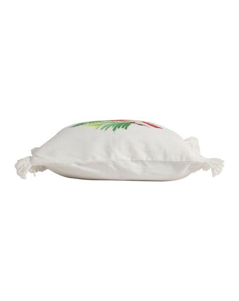 Housse de coussin en coton Rouge-Gorge multicolore - 45x45 cm