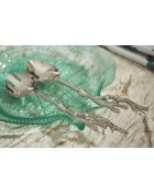 Plat Amarres turquoise - 30x27,5xH3,5 cm