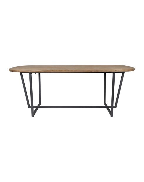 Mesa Alpinia natural/negra - 200x100xH75 cm