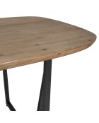 Tavolo Alpinia naturale/nero - 200x100xH75 cm