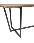 Tavolo Alpinia naturale/nero - 200x100xH75 cm
