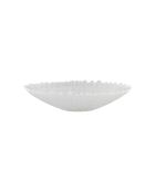 Plat creux Fleur blanc - D27xH6 cm