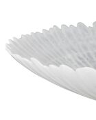Plat creux Fleur blanc - D27xH6 cm