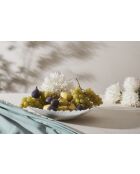 Plat creux Fleur blanc - D27xH6 cm