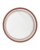2 bijzettafels getemperd Lery terracotta