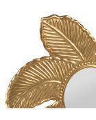 Miroir palmier Tulum doré - 30x40 cm