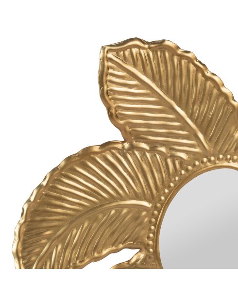 Miroir palmier Tulum doré - 30x40 cm