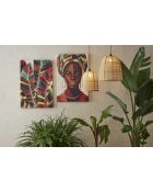 Tableau Seguia multicolore - 60x90 cm