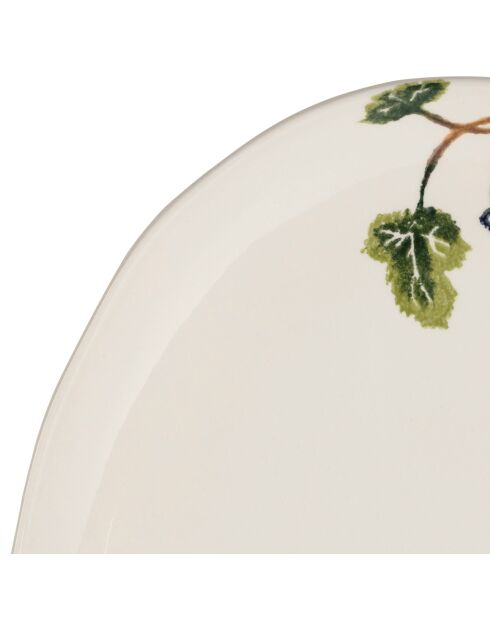 Plat ovale Bertille multicolore - 43,5x31x4 cm