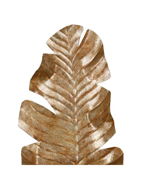 Déco murale feuille de bananier mordorée - 29x88,5 cm