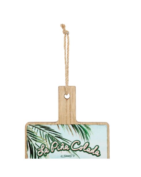 Planche à découper Pina Colada multicolore - 14x26 cm