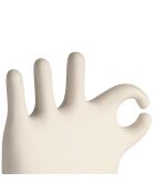 Decorazione organica a mano ecru - 15x7xH15 cm