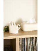 Decorazione organica a mano ecru - 15x7xH15 cm