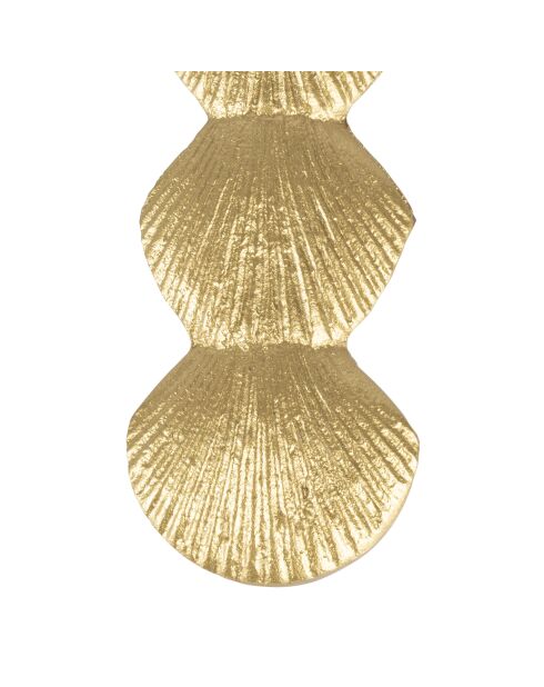 Antieke flesopener met gouden schelp - L12,5 cm