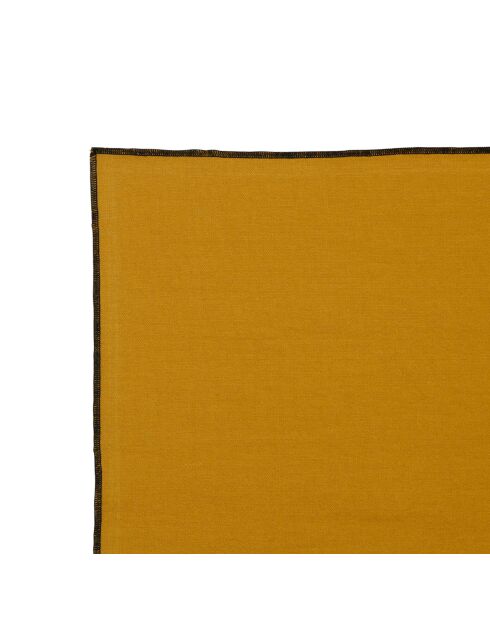 2 sets de table en coton lavé 170 g/m² Corino cumin - 50x40 cm