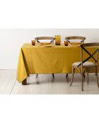 2 sets de table en coton lavé 170 g/m² Corino cumin - 50x40 cm