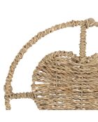 Sottobicchiere naturale a forma di cuore marino del Borneo - D20 cm