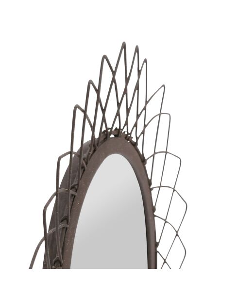 Miroir Lore noir - D32 cm