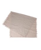 Chemin de table en coton 175 g/m² Nalia naturel - 160x50 cm