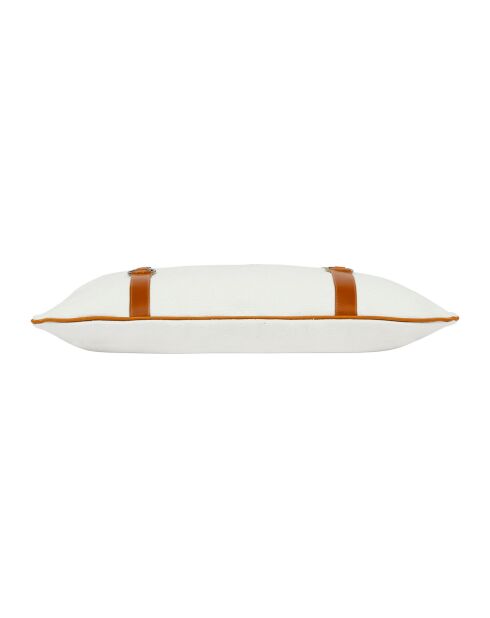 Housse de coussin en coton Haos blanche - 50x30 cm