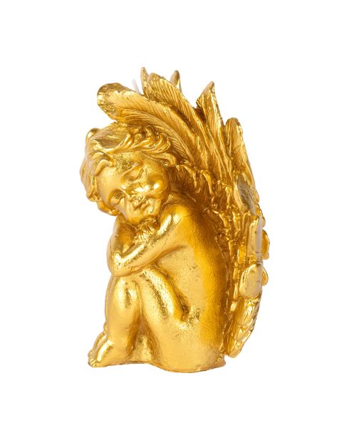 Candela in paraffina Golden Angel - 12x8,5xH15,5 cm