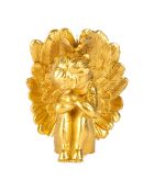 Candela in paraffina Golden Angel - 12x8,5xH15,5 cm