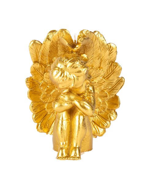 Candela in paraffina Golden Angel - 12x8,5xH15,5 cm