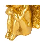 Candela in paraffina Golden Angel - 12x8,5xH15,5 cm