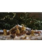 Candela in paraffina Golden Angel - 12x8,5xH15,5 cm