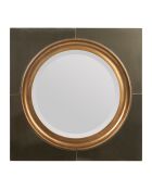Miroir biseauté Pasea doré - 51x51 cm