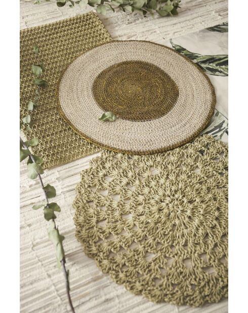 6 Sets de table Toiline vert clair - 45x30 cm
