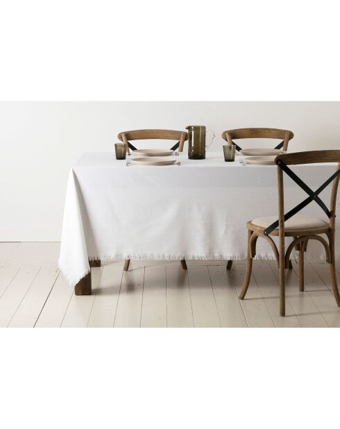 Nalia weiße Baumwolltischdecke, 175 g/m², 160x160 cm