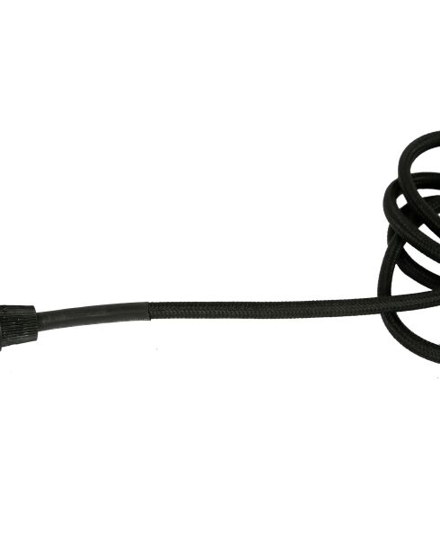 Elektrokabel mit Textilschalter E27 40 W Kabel 2 m schwarz - 2 m