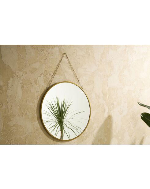 Miroir Ilena doré - D60 cm