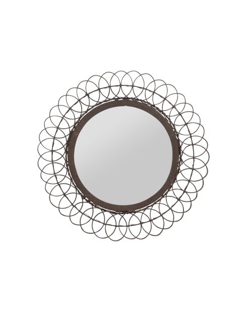 Miroir Lore noir - D31 cm