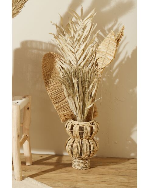 Bouquet plantes séchées Alpiste-Millet naturel - H60 cm
