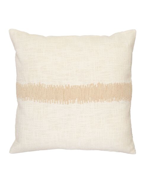 Horizon Kissenhülle aus Baumwolle weiß/beige - 45x45 cm