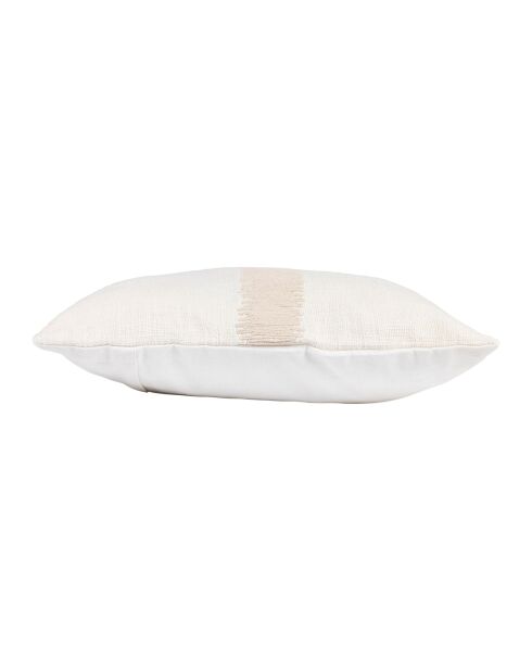 Horizon Kissenhülle aus Baumwolle weiß/beige - 45x45 cm