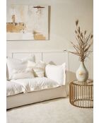 Horizon Kissenhülle aus Baumwolle weiß/beige - 45x45 cm